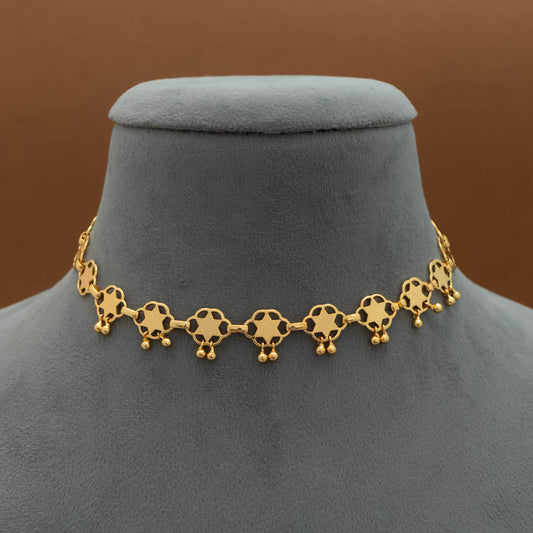 KY101624 - Gold Plated Choker Necklace