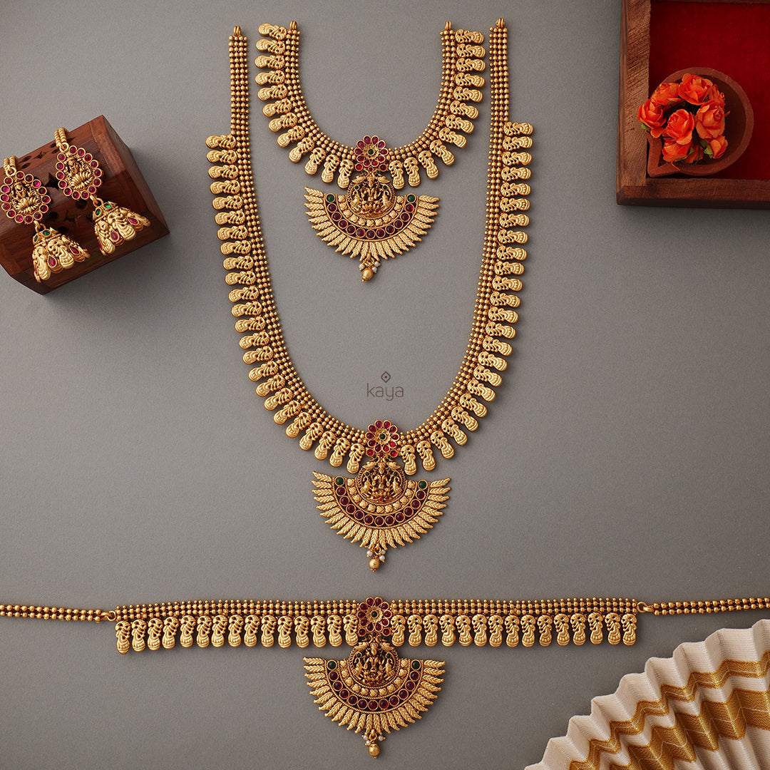 SC100915 - Traditional Bridal Combo Necklace Earring Set