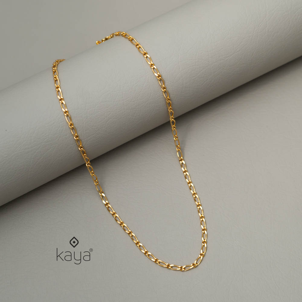 Gold toned Simple Necklace - SK100230-A