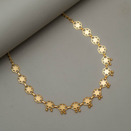 KY101624 - Gold Plated Choker Necklace
