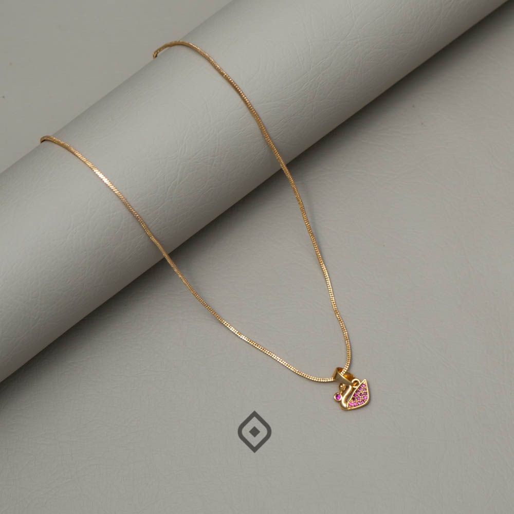 Simple pendant Necklace -SR100554