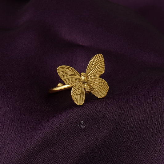 AS101133 - Golden Butterfly Ring