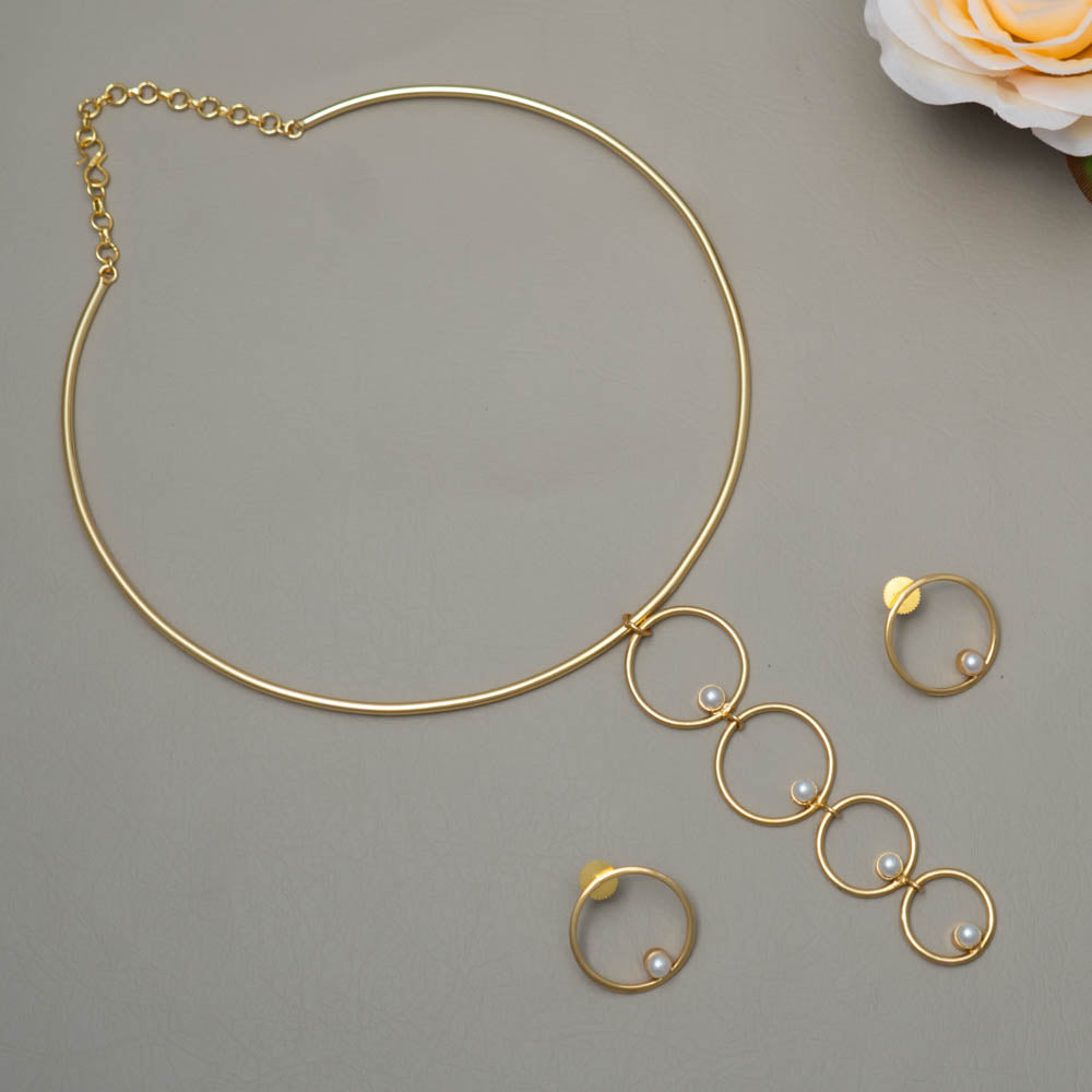 AS101457 - Hasli Choker Necklace Earring Set