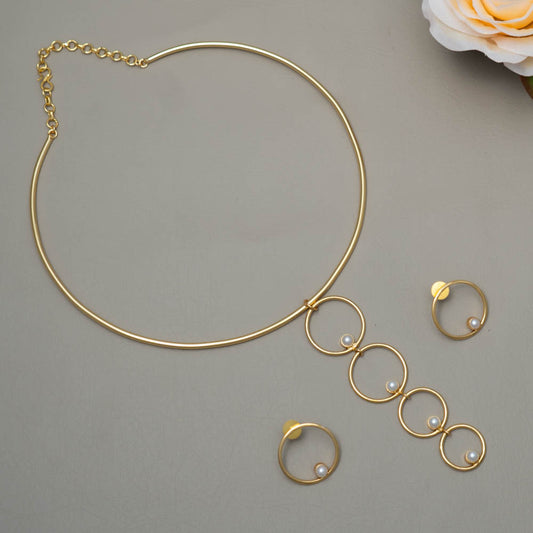 AS101457 - Hasli Choker Necklace Earring Set