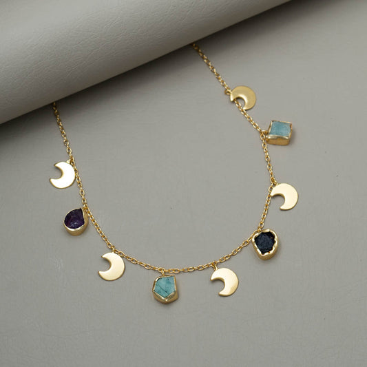 AS101453 - Simple Natural Stone Necklace