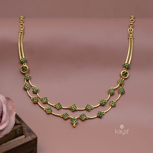 Gold Tone Bridal Necklace PE100149 (color option)