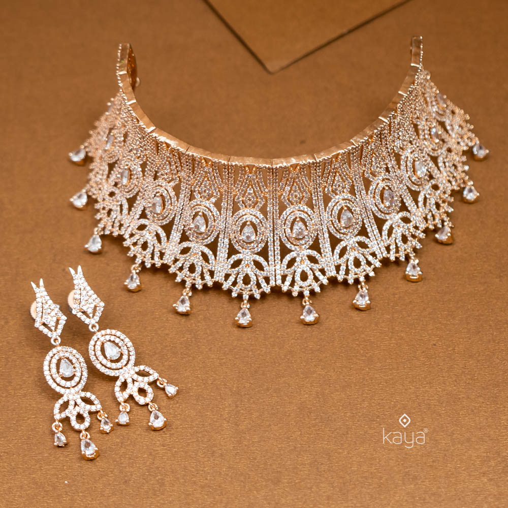 AD Necklace Set with Earrings -NL10035