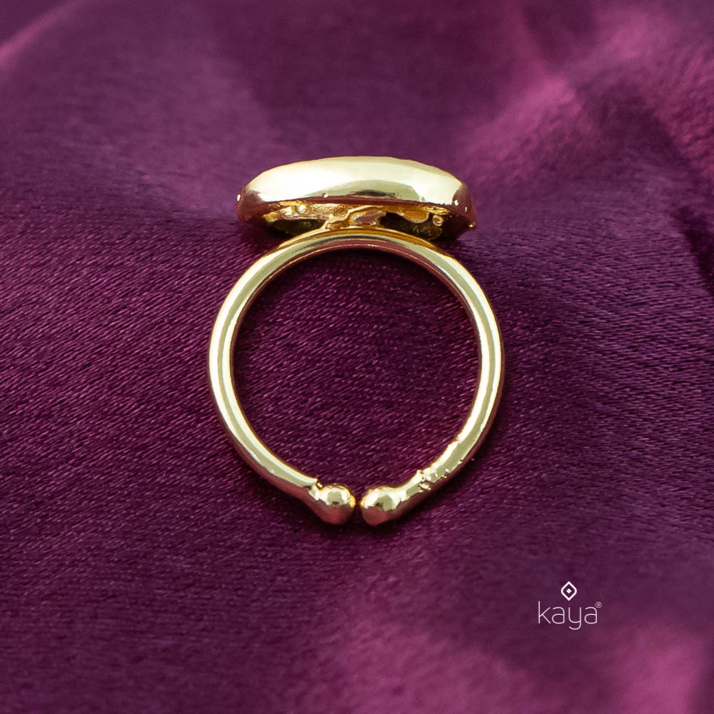 AS101275 - Gold Plated Shell Ring