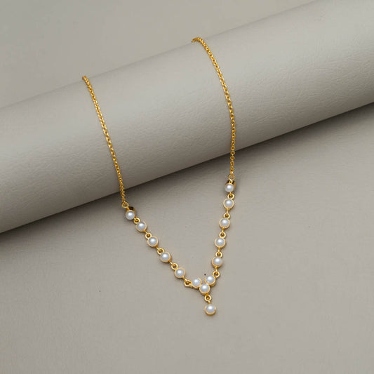 AS101476 - Pearl Simple Necklace