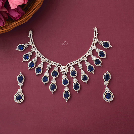 KH100970 - Bridal AD Necklace Earrings Jewellery Set
