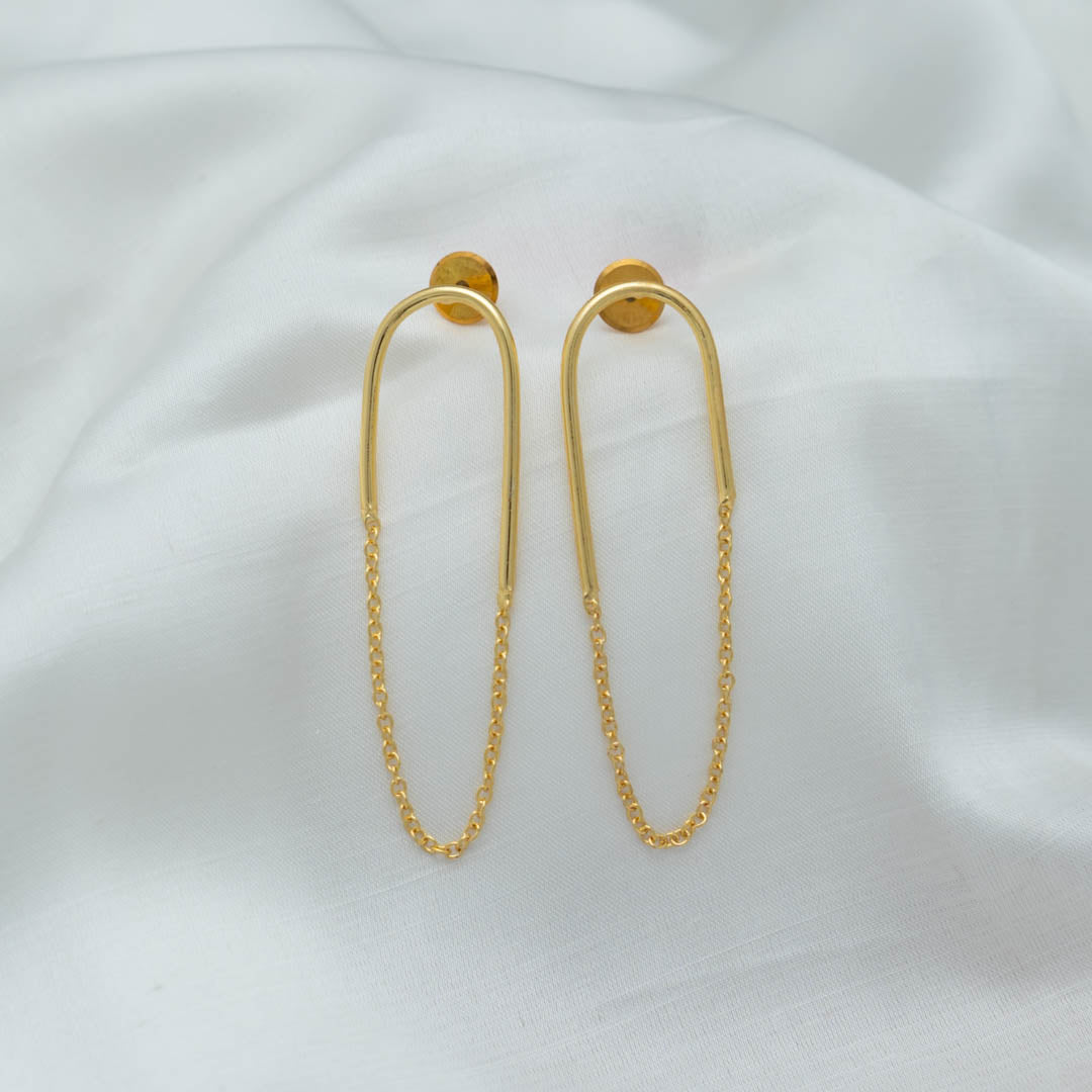 AS101475 - Brass Drop Earrings