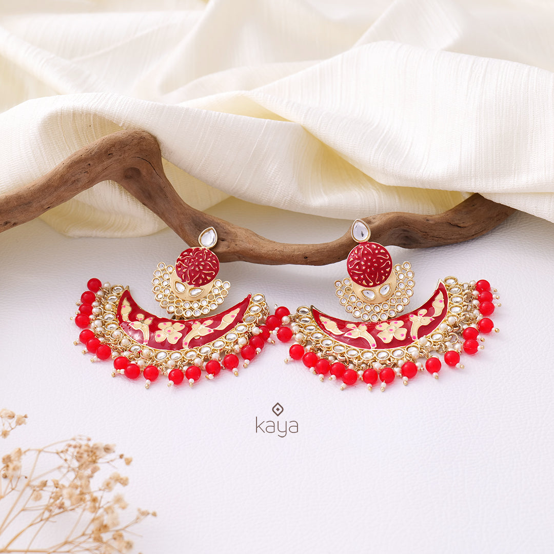 Chandbali Wedding Earrings - KG100836