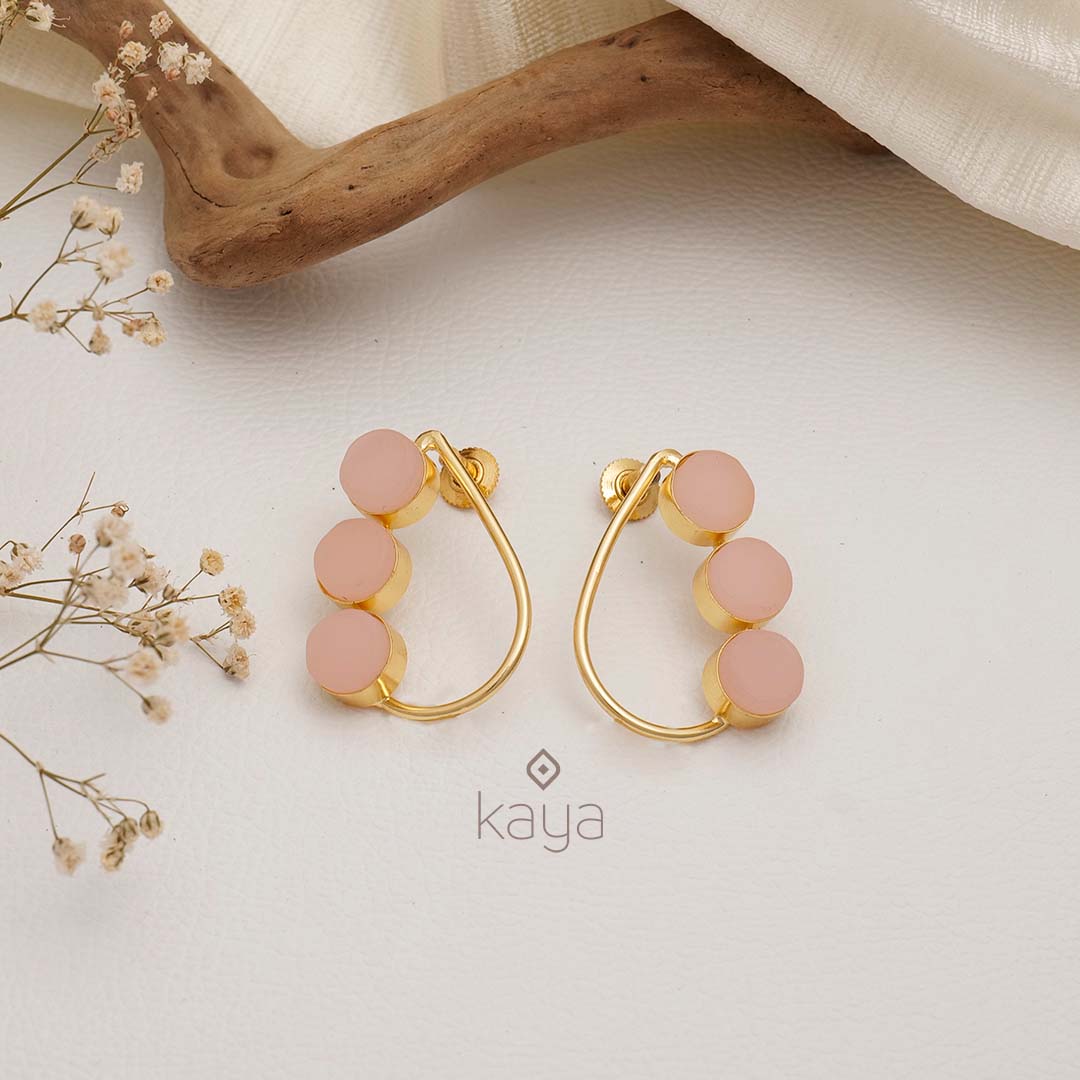 Natural Raw Stone Earrings (color option) - KE100745