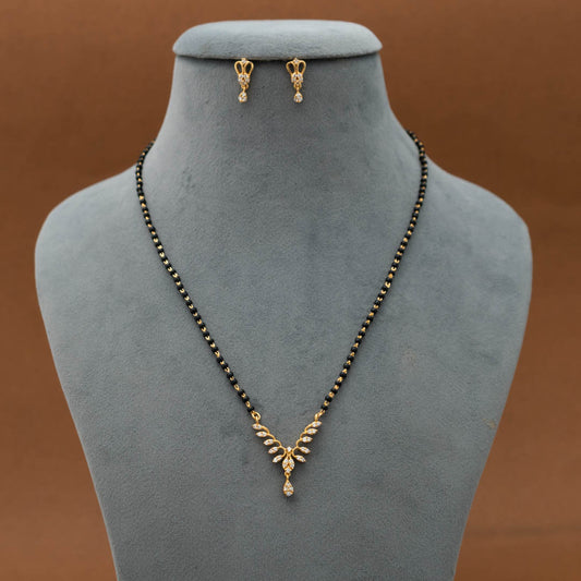 KJ101338 -Mangalsutra Necklace Earring Set