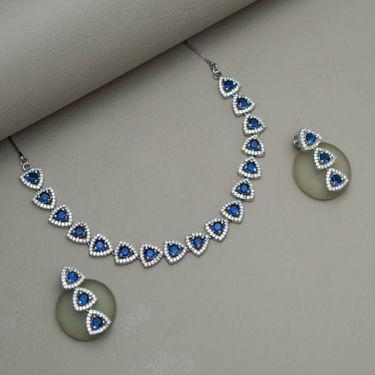 Salvia AD Necklace with matching Earrings