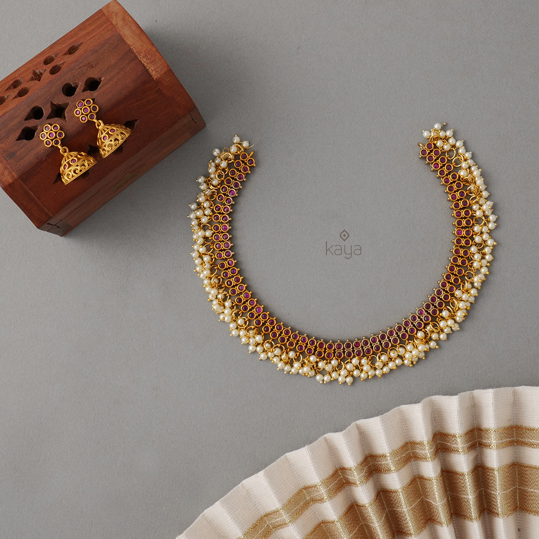 NV100902 - Antique Kemp Choker/Necklace with matching Earrings