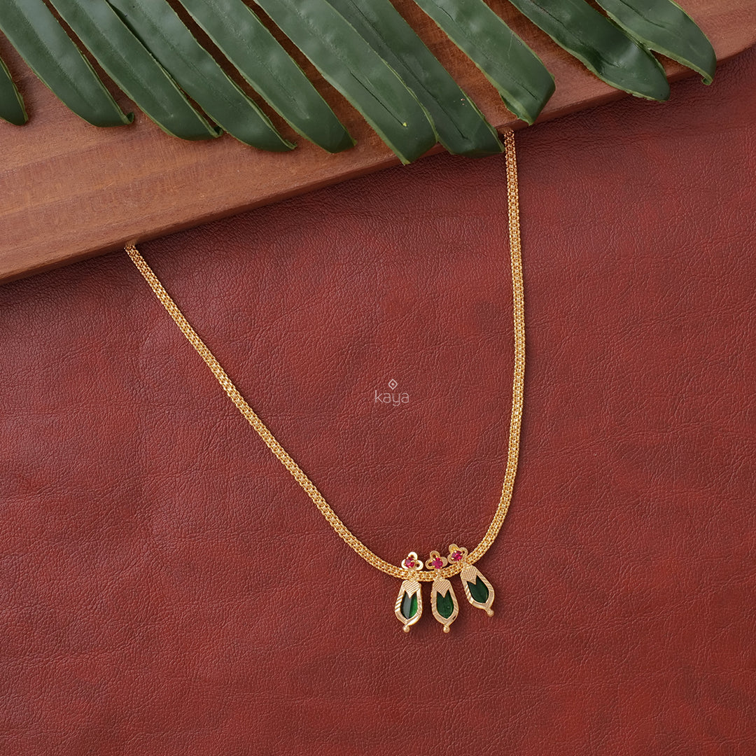 KY101002 - Simple Nagapadam necklace
