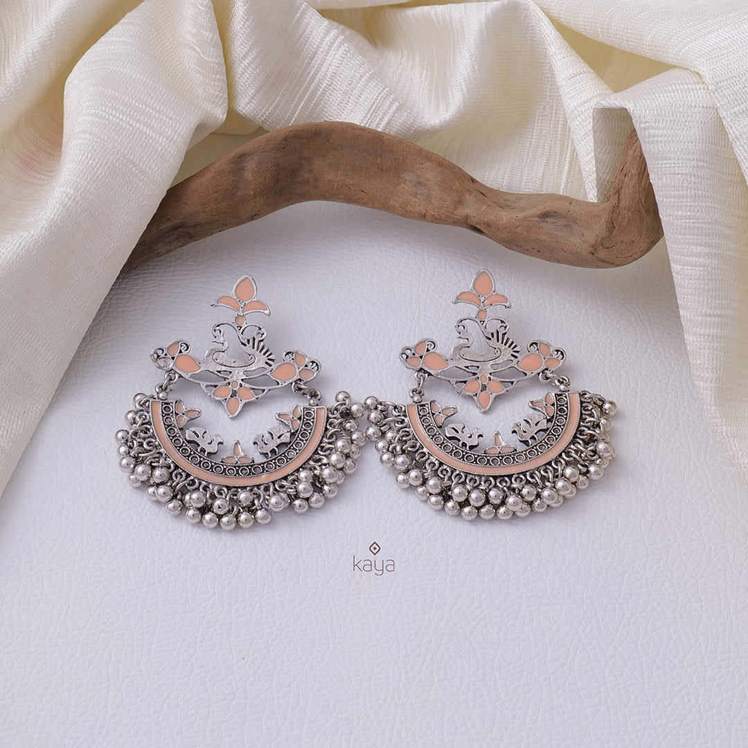 PT100259 - Silver Plated  Earrings