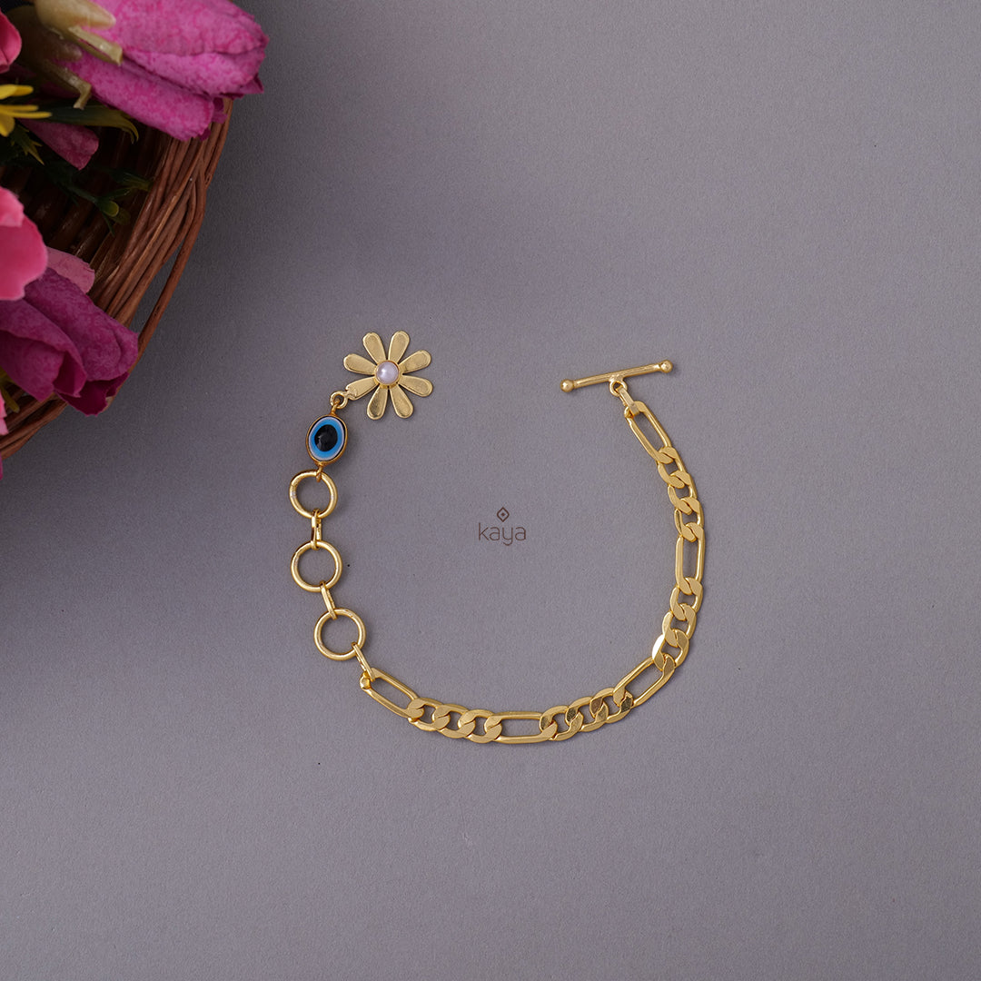 AS100992- Gold Toned Anklet