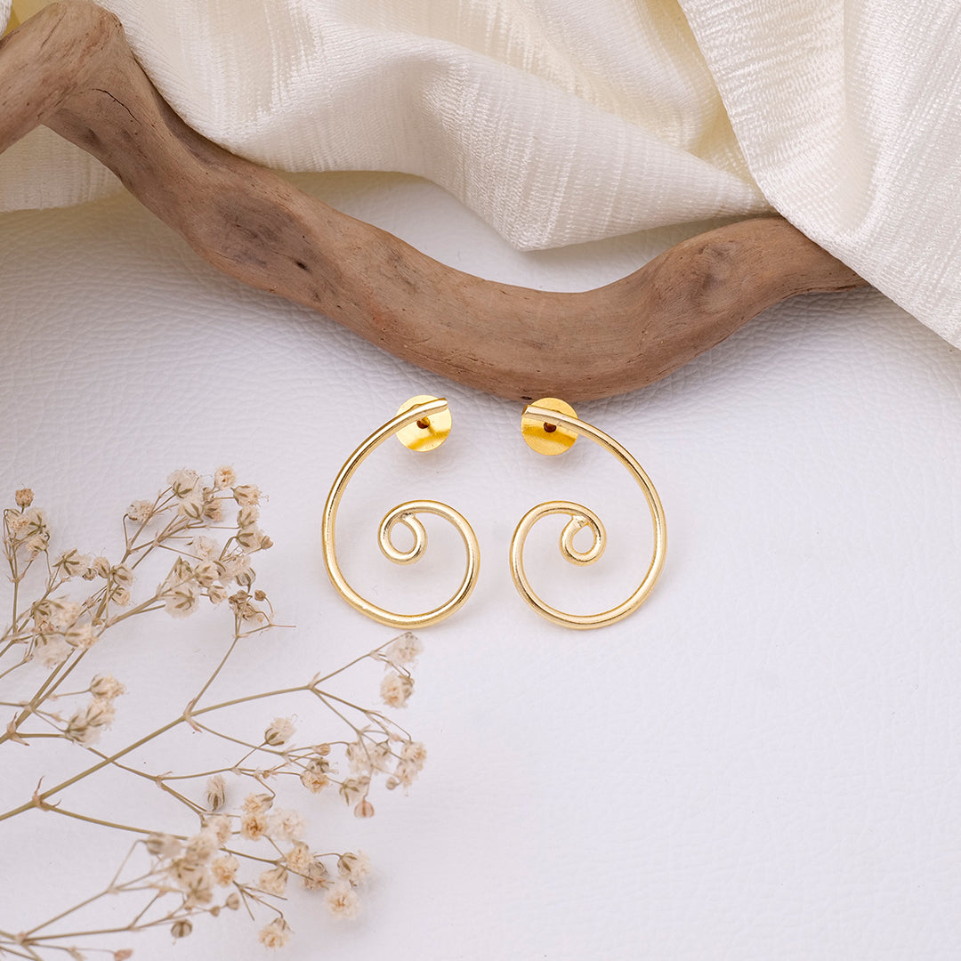 Spiral Brass Earrings - AS100759