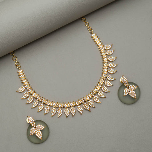 Premium AD Stone Necklace (color option) -SG100504