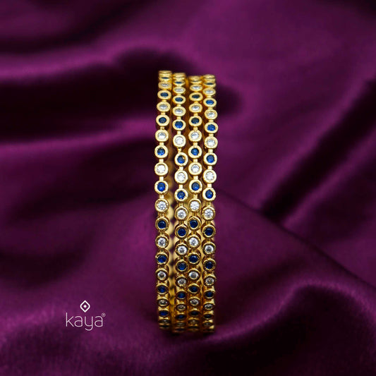 SG100981 - Gold Plated stone pair bangle