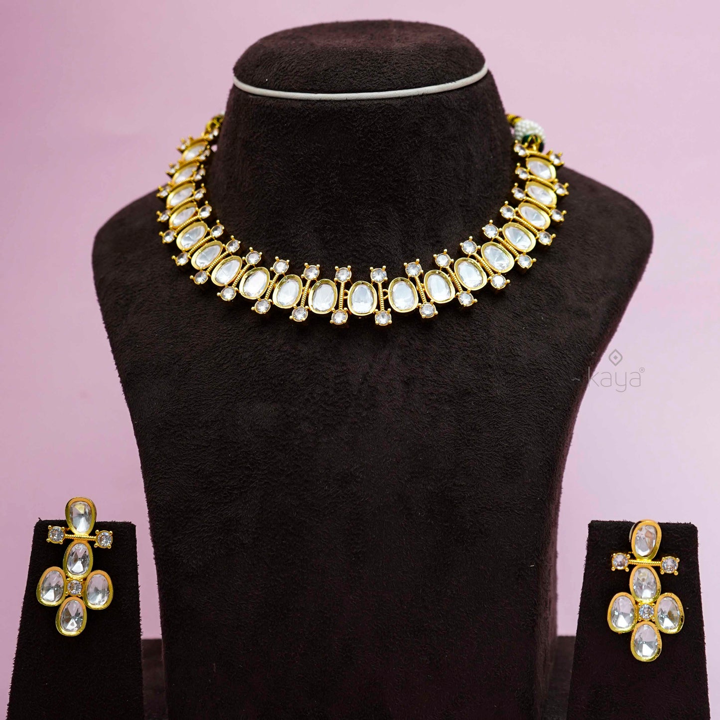 KH101222 -Kundan Necklace With Earring