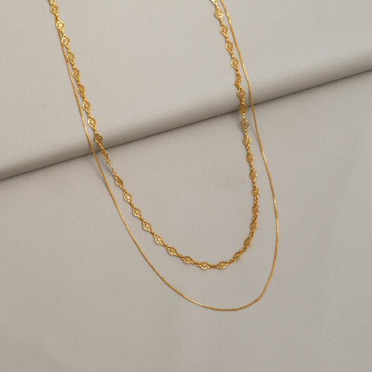 KY101477 - Simple Double layer Necklace