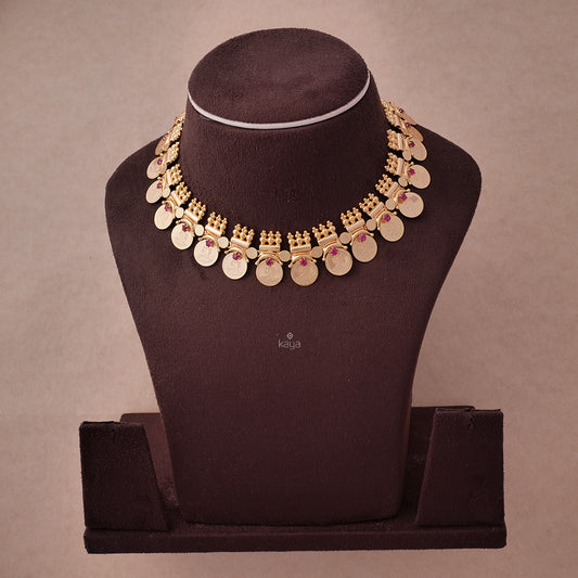 AG101019 - Gold tone  Kaashu Short Necklace