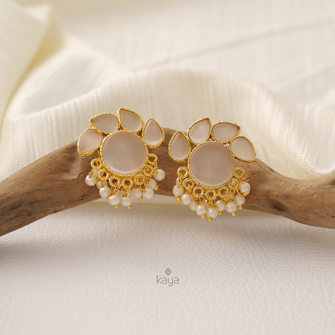 NA100978- Crystal Stone Earrings (color option)