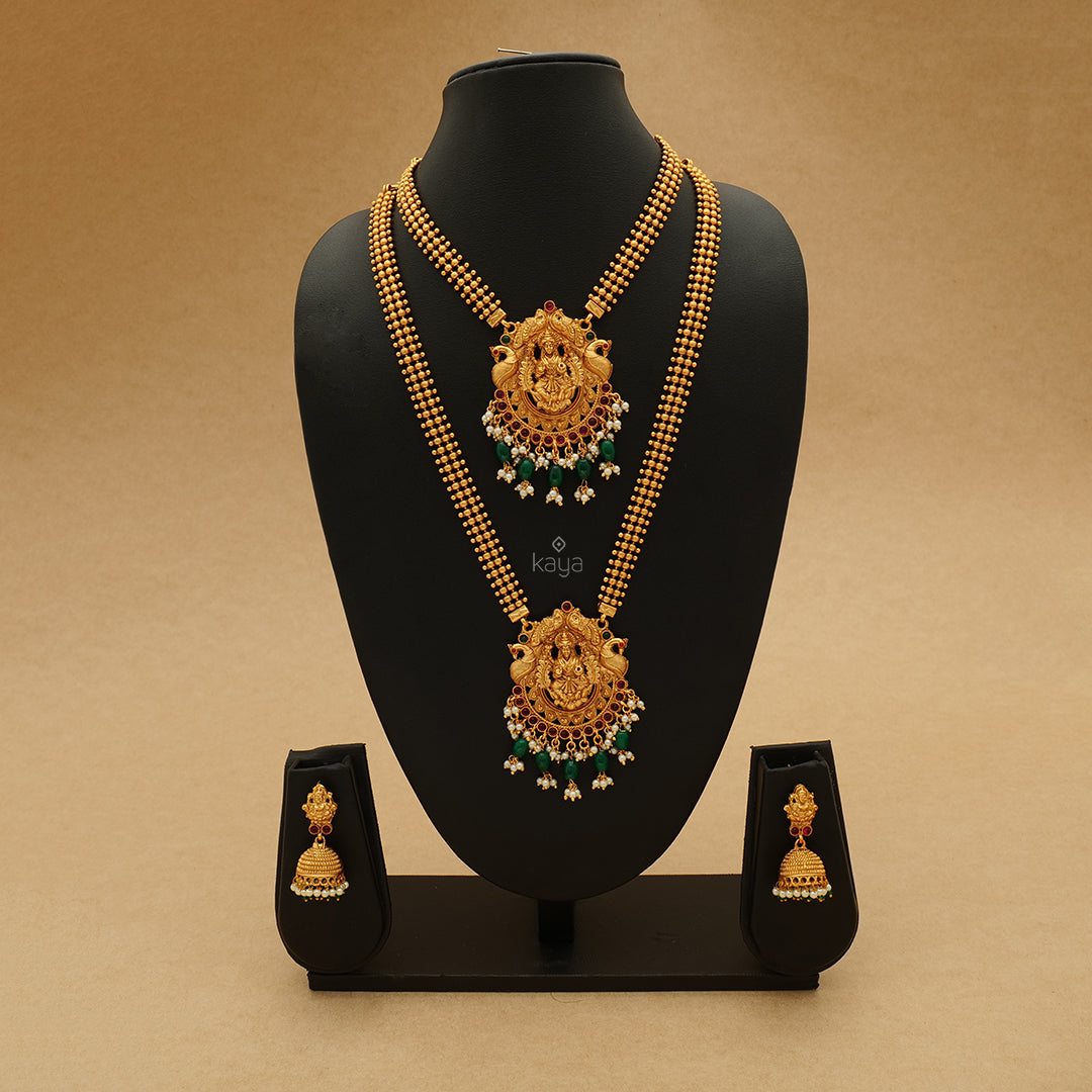 SC100946 - Traditional Bridal Combo Necklace Earring Set
