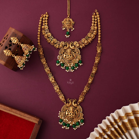 SC100914 - Traditional Premium Bridal Combo Necklace Earring Set