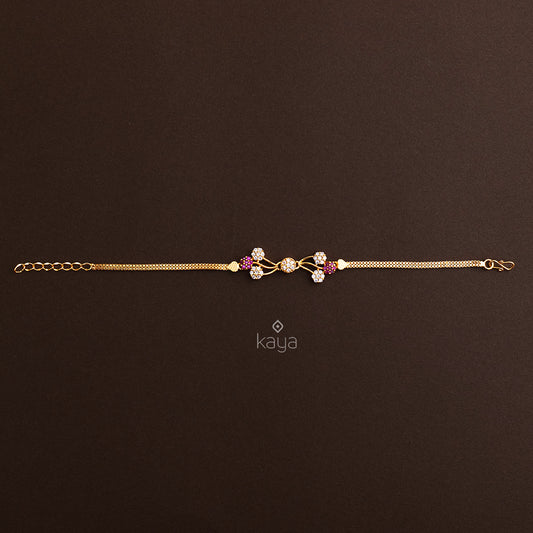 Gold Toned Bracelet(hand chain) - SK100765