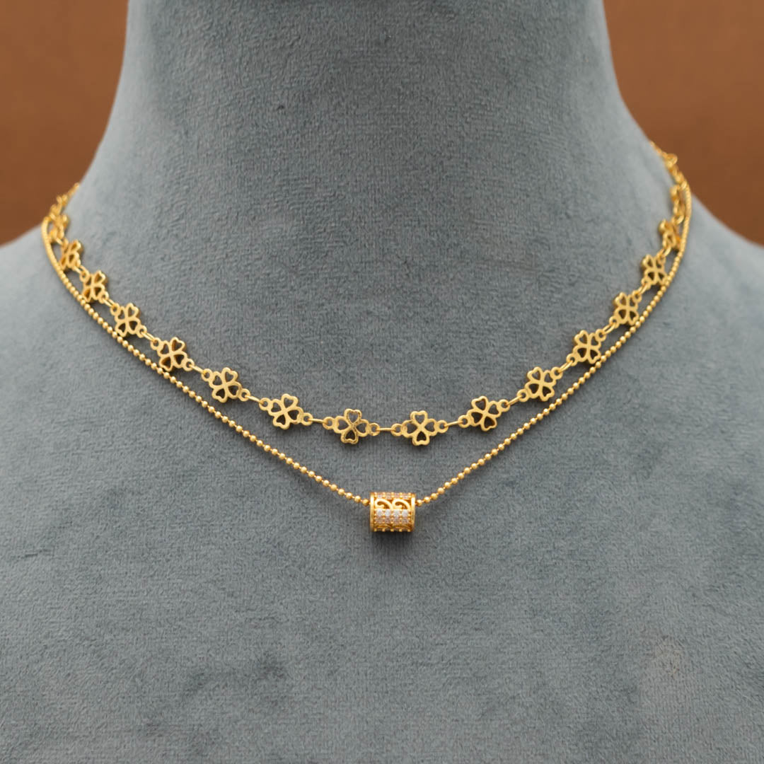 KY101478 - Simple Double layer Necklace