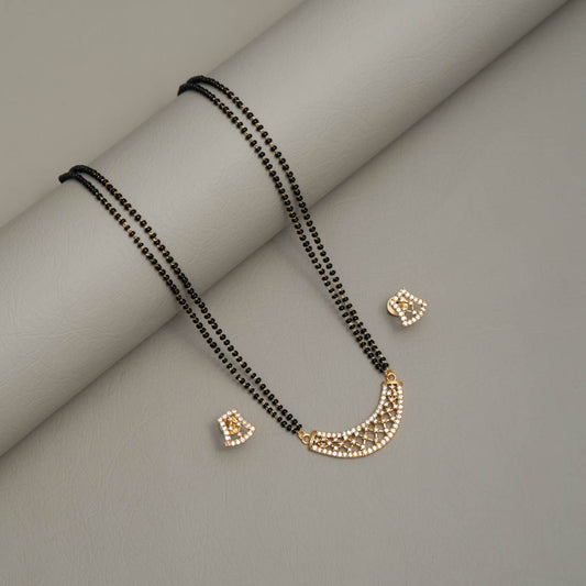 KJ101341  -Mangalsutra Necklace Earring Set