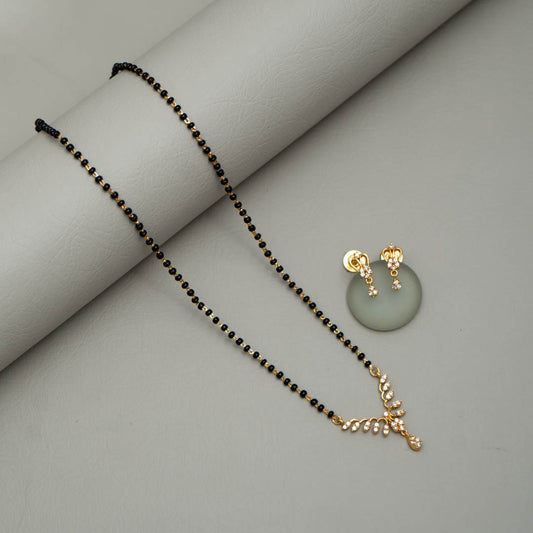 KJ101338 -Mangalsutra Necklace Earring Set