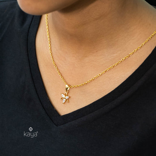 KJ101191 - Simple pendant Necklace