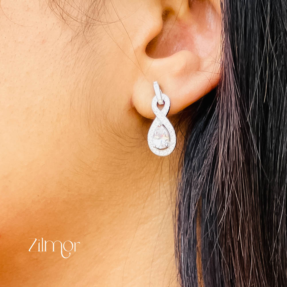 ZM101407 - 925 Silver Necklace Earring Set