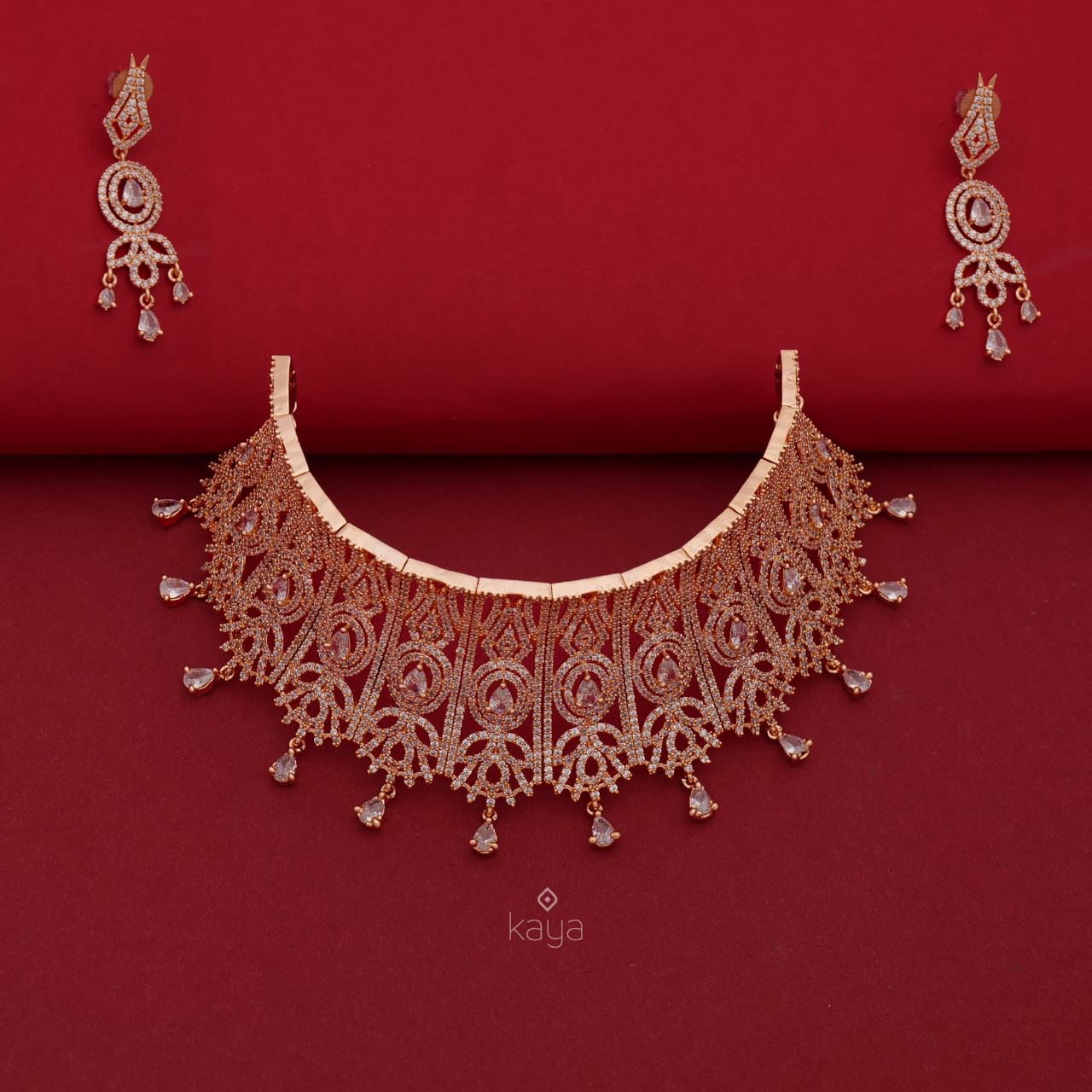 AD Necklace Set with Earrings -NL10035