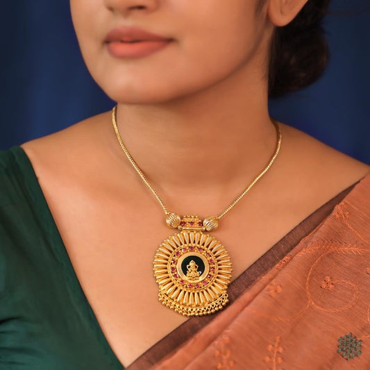 Classic Kerala Green Palakka Necklace SG10058
