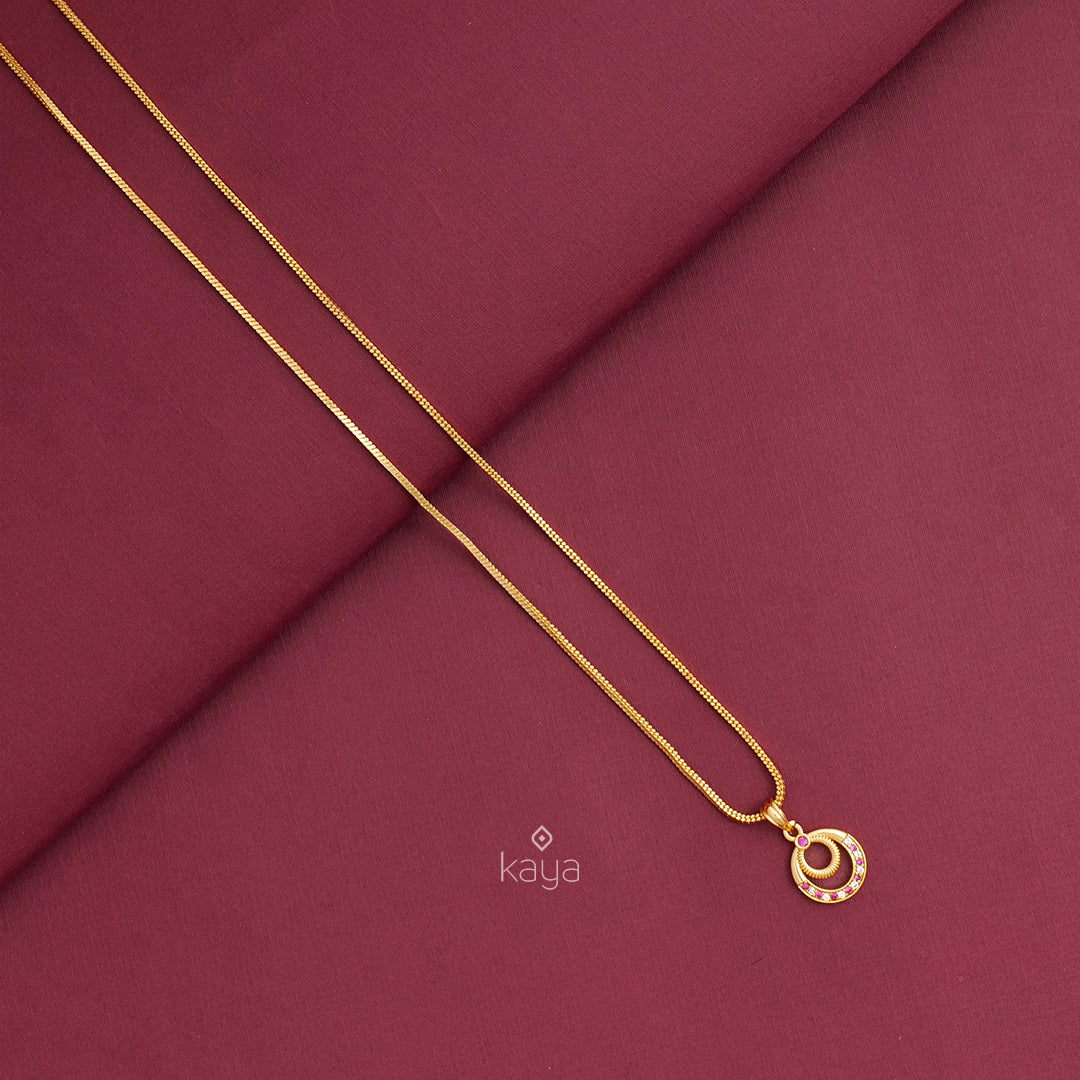 Simple pendant Necklace -SR100549