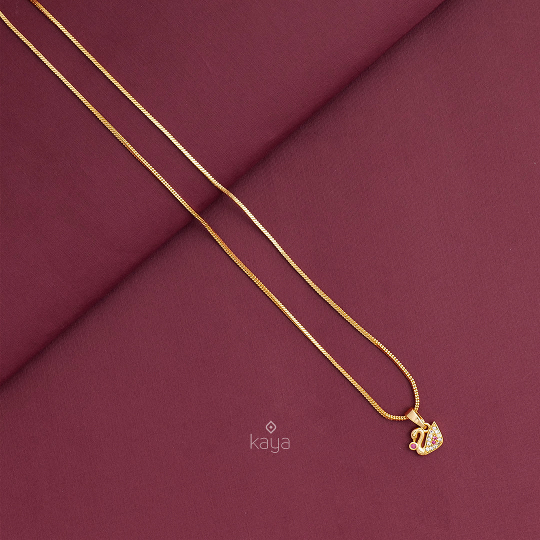 Simple pendant Necklace -SR100554