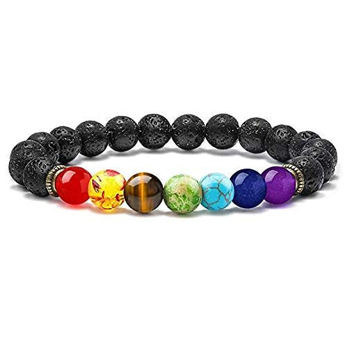 Semi Precious Stones 7 Chakra Bracelet (color option)