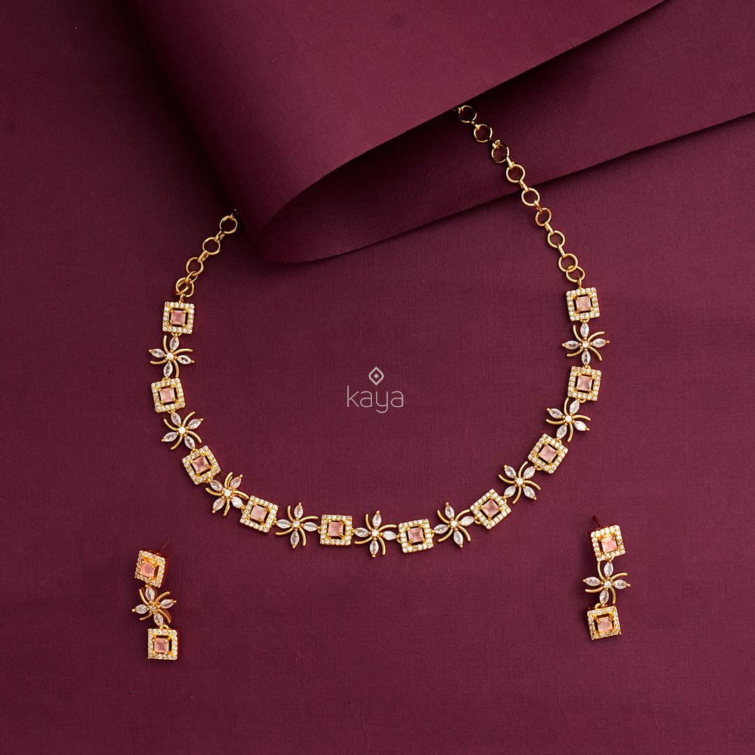 Premium AD Stone Necklace (color option) -SG100508