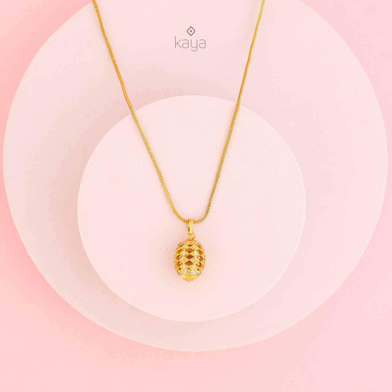 Drum Pendant with Simple chain - AG10105