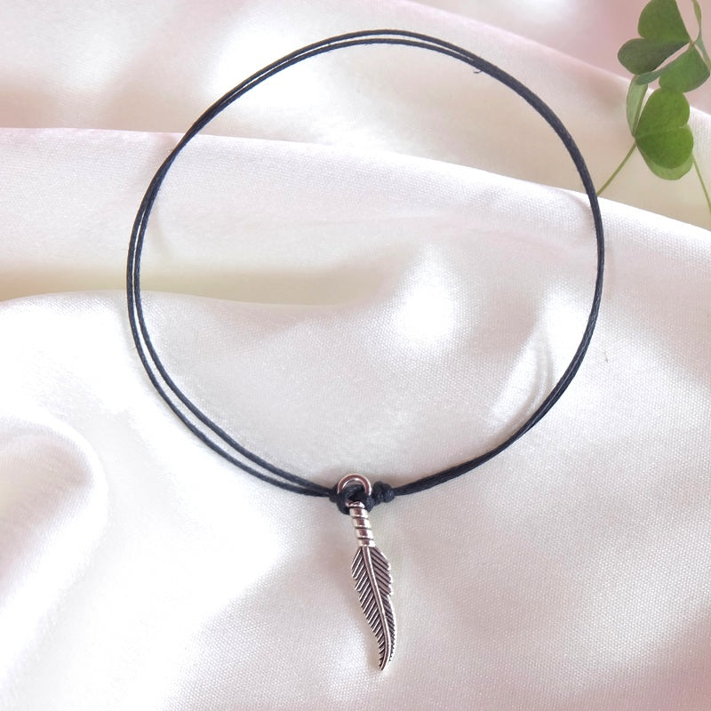 Feather Charm Anklet